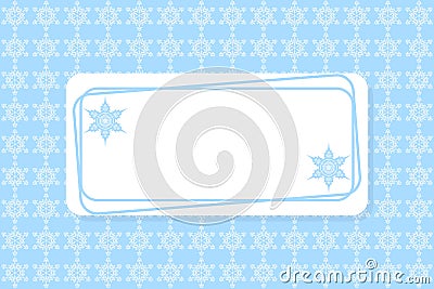 Very cute! Simple winter snow background design for your creativity. Stock Photo